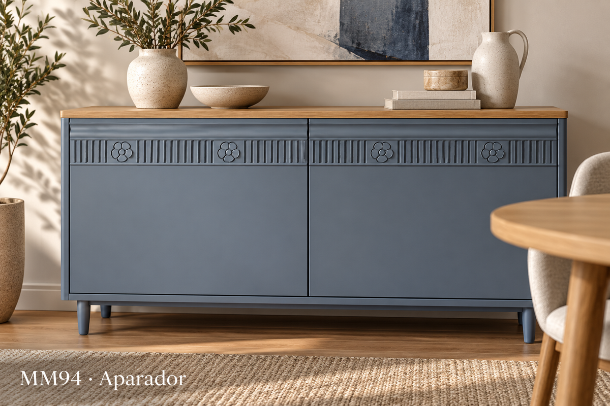 Moldura de madera grabada para mueble MM-94 – Kit de 4 piezas
