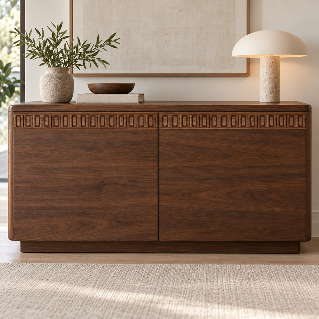 Moldura de madera grabada para mueble MM-74 – Kit de 4 piezas