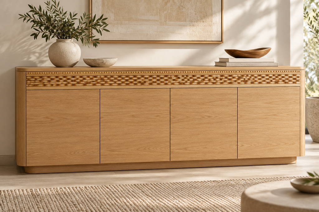 Moldura de madera grabada para mueble MM-138 – Kit de 4 piezas