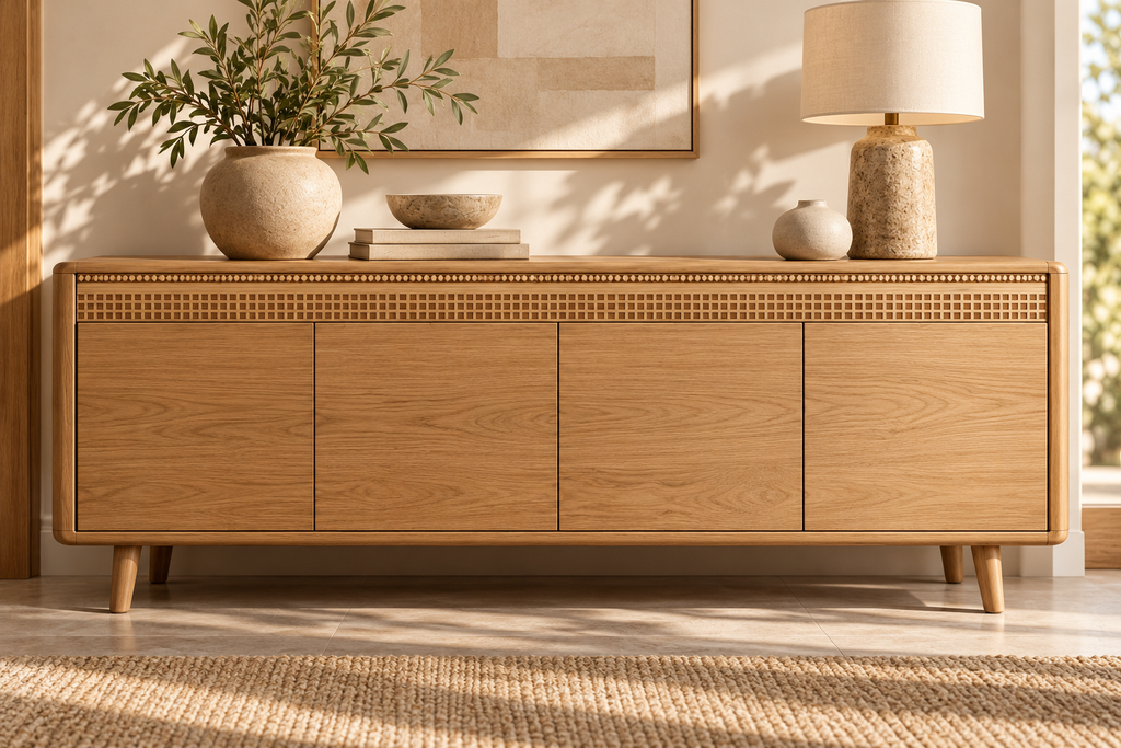 Moldura de madera grabada para mueble MM-141 – Kit de 4 piezas