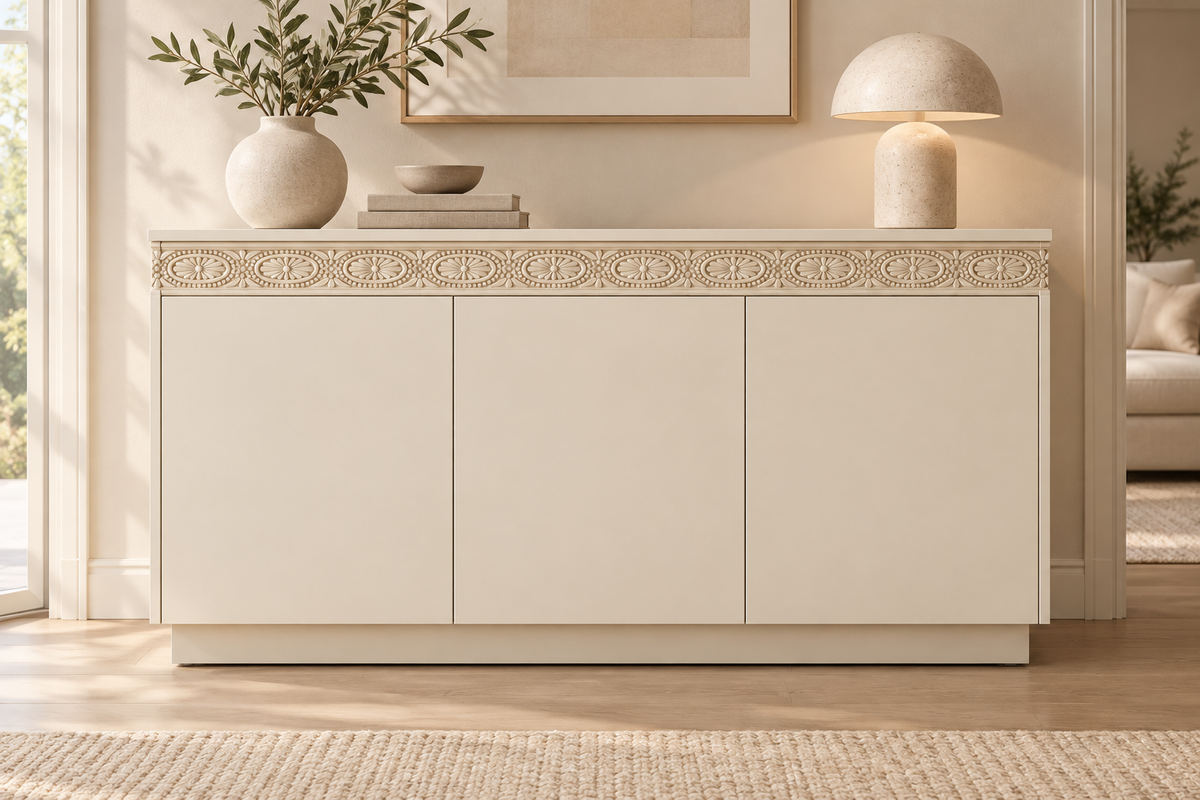 Moldura de madera grabada para mueble MM-55 – Kit de 4 piezas