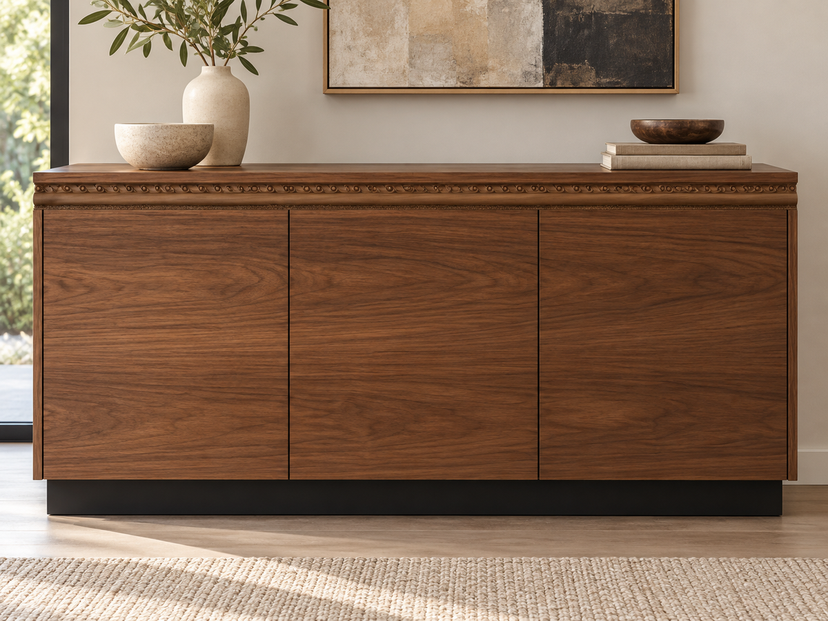 Moldura de madera grabada para mueble MM-51 – Kit de 4 piezas