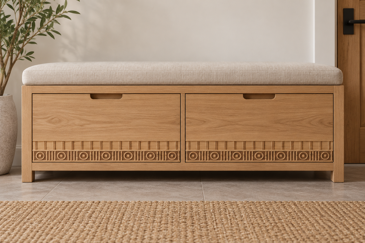 Moldura de madera grabada para mueble MM-70 – Kit de 4 piezas