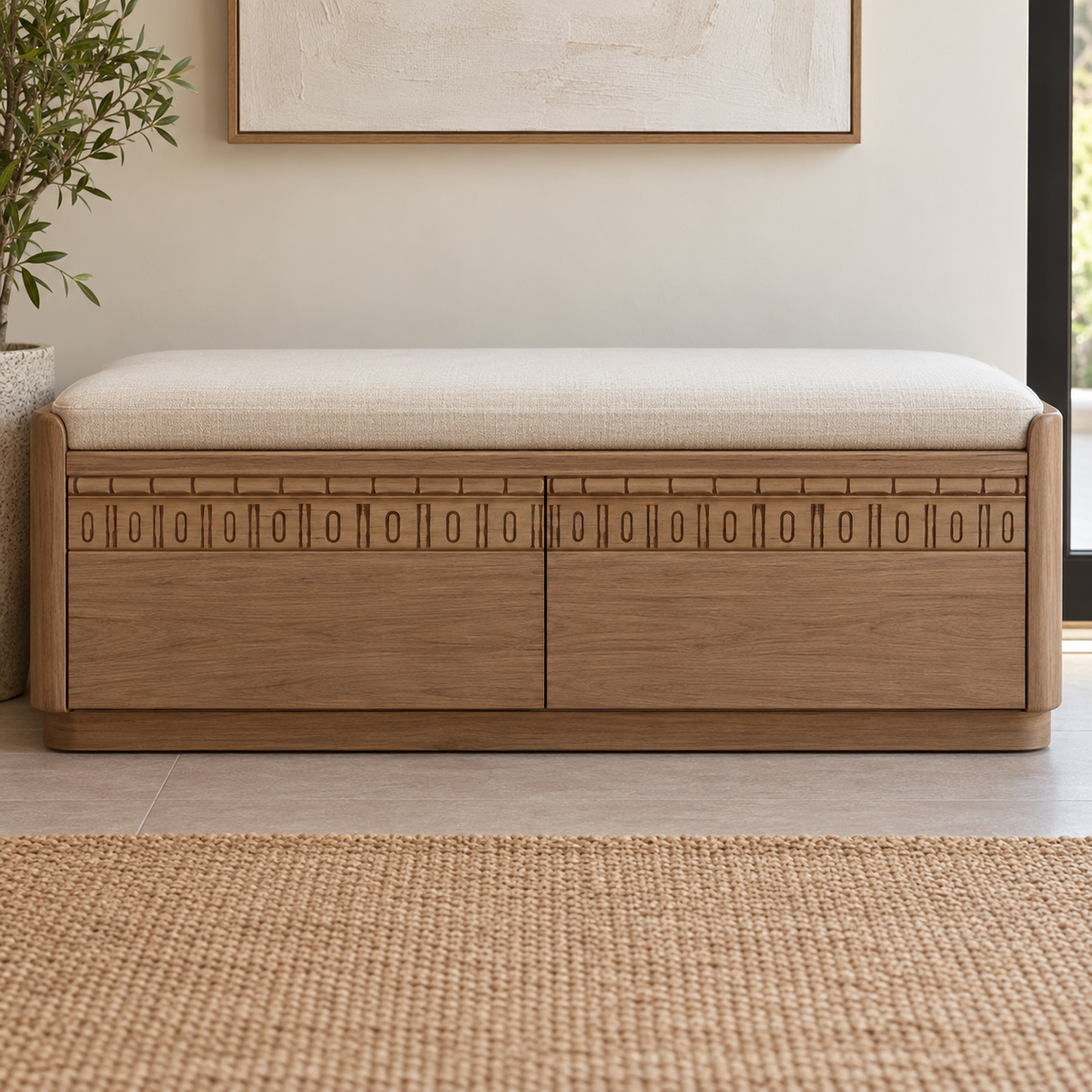Moldura de madera grabada para mueble MM-75 – Kit de 4 piezas