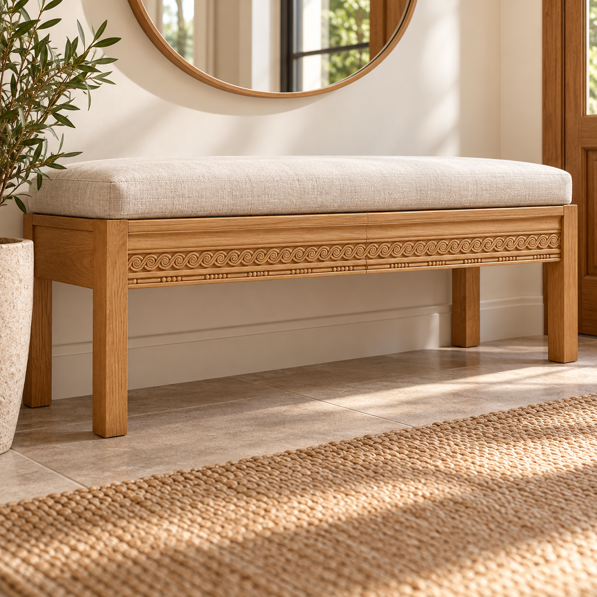 Moldura de madera grabada para mueble MM-82 – Kit de 4 piezas
