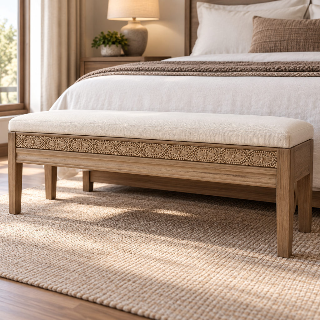 Moldura de madera grabada para mueble MM-84 – Kit de 4 piezas