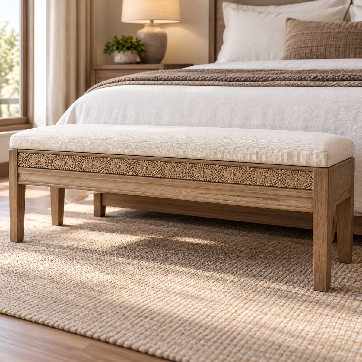 Moldura de madera grabada para mueble MM-84 – Kit de 4 piezas