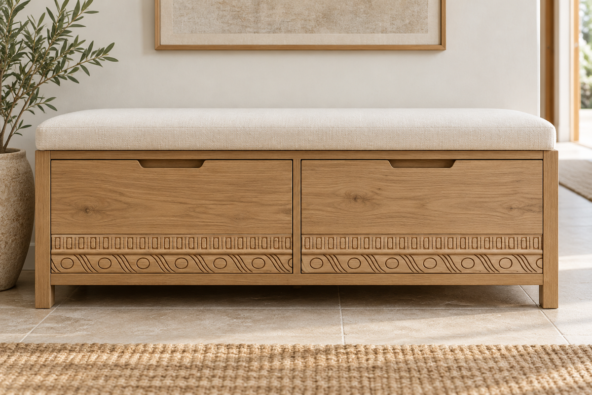 Moldura de madera grabada para mueble MM-69 – Kit de 4 piezas