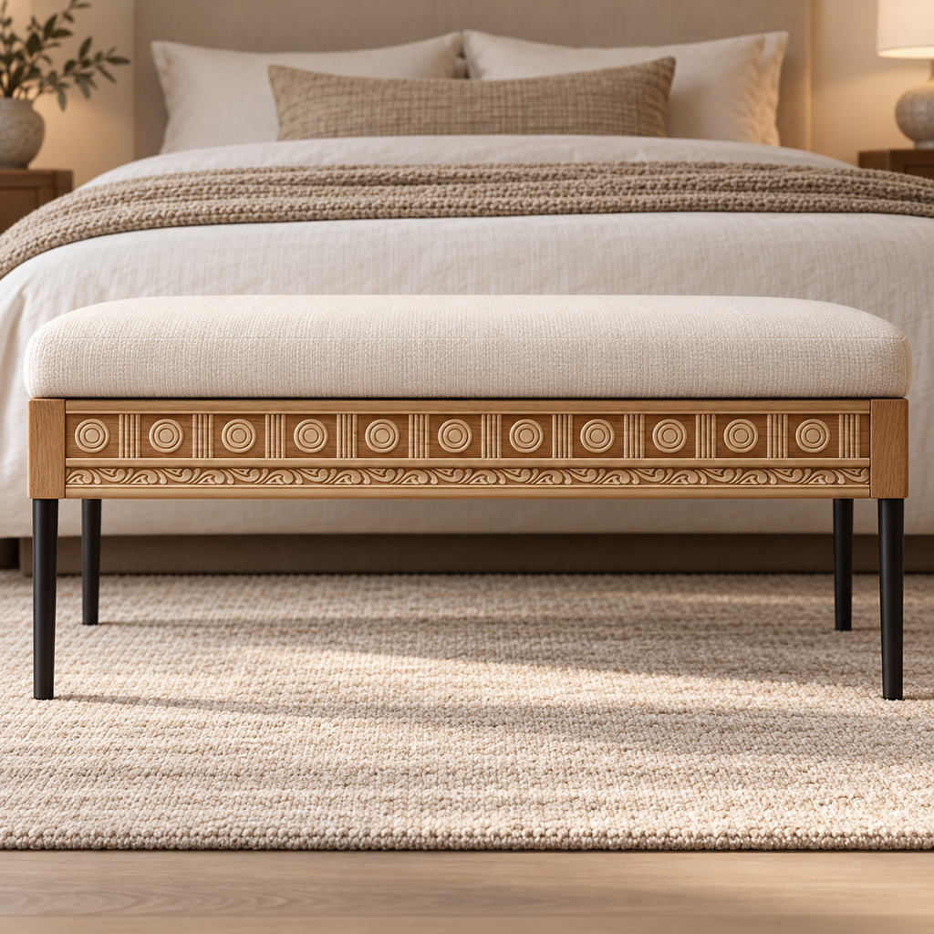 Moldura de madera grabada para mueble MM-78 – Kit de 4 piezas
