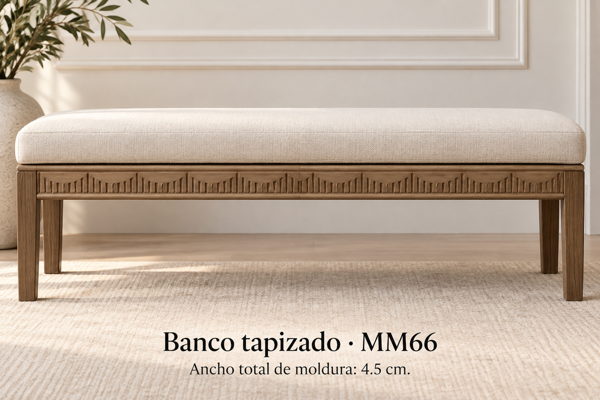 Moldura de madera grabada para mueble MM-66 – Kit de 4 piezas