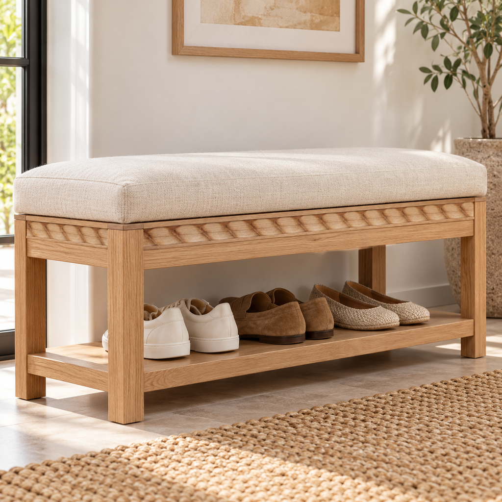 Moldura de madera grabada para mueble MM-123 – Kit de 4 piezas