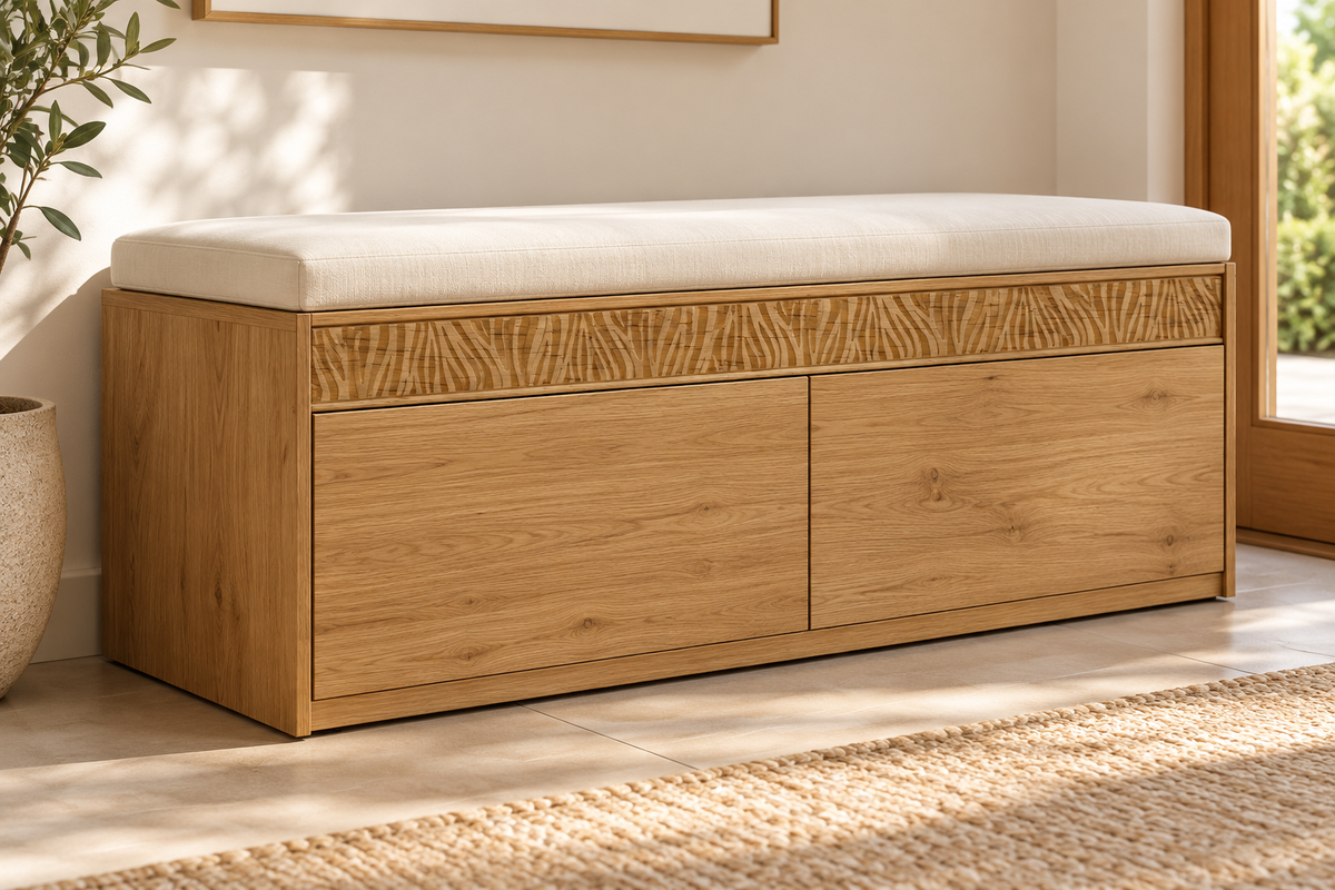 Moldura de madera grabada para mueble MM-130 – Kit de 4 piezas