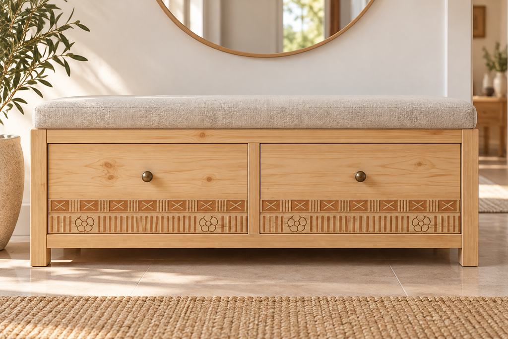 Moldura de madera grabada para mueble MM-68 – Kit de 4 piezas