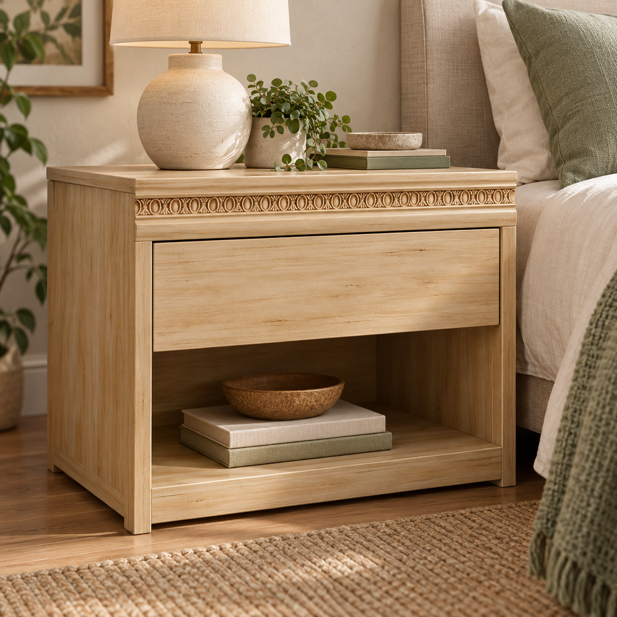 Moldura de madera grabada para mueble MM-88 – Kit de 4 piezas