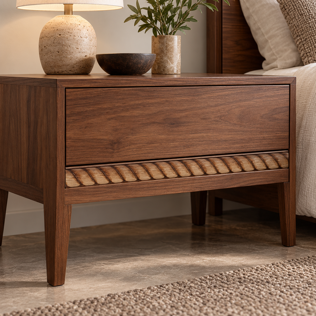 Moldura de madera grabada para mueble MM-118 – Kit de 4 piezas