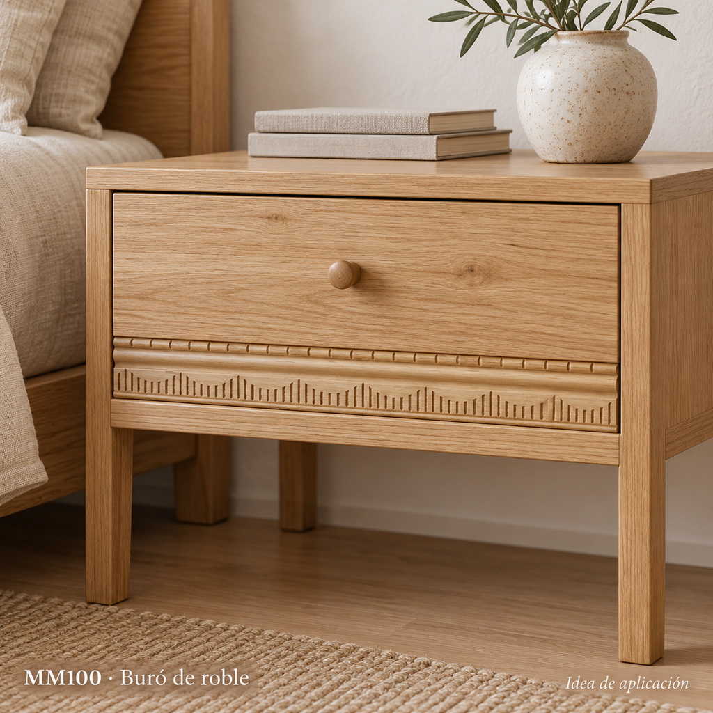Moldura de madera grabada para mueble MM-100 – Kit de 4 piezas