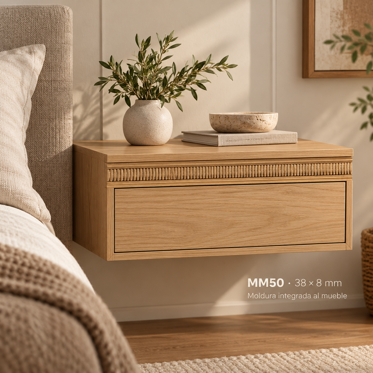 Moldura de madera grabada para mueble MM-50 – Kit de 4 piezas