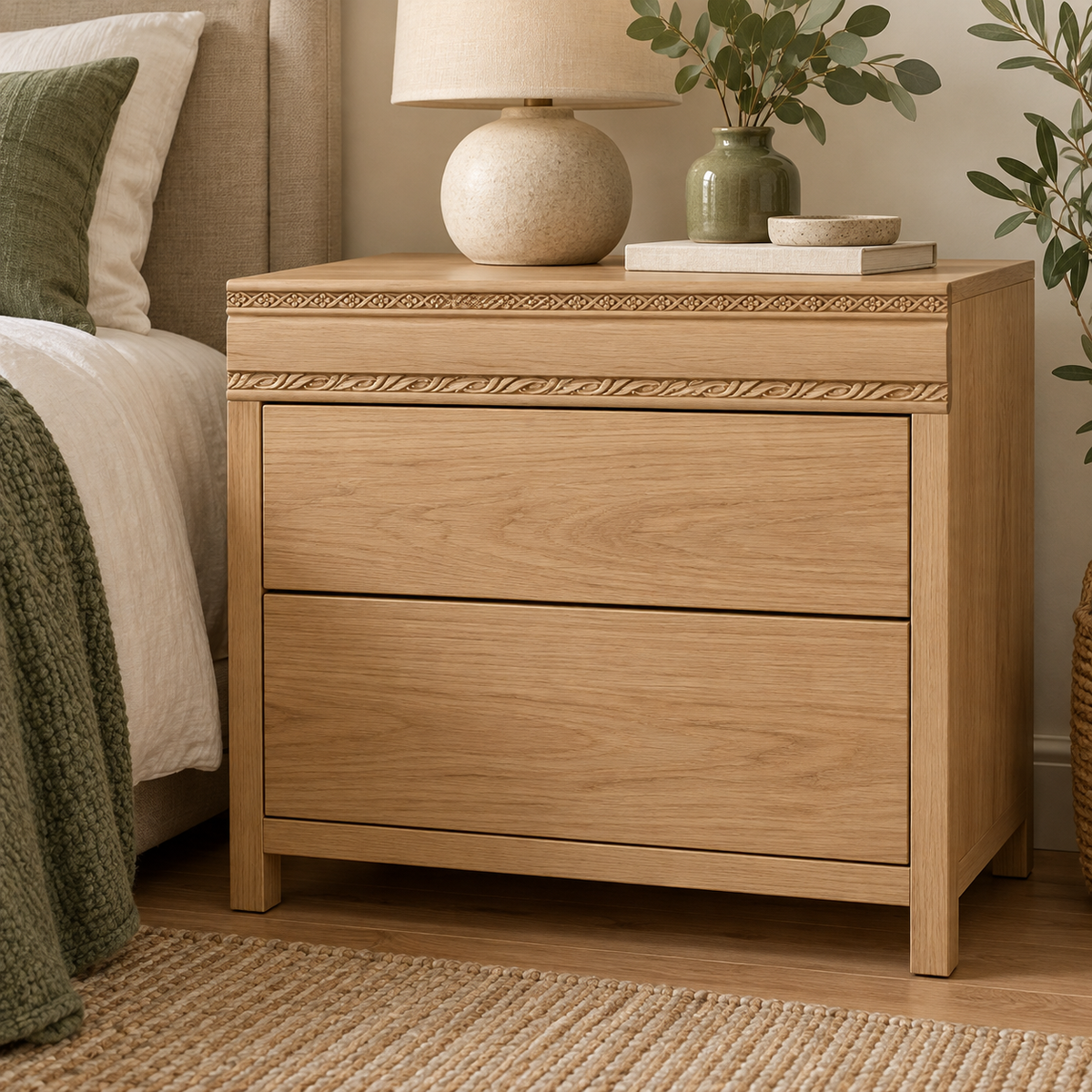 Moldura de madera grabada para mueble MM-83 – Kit de 4 piezas