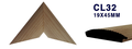 Moldura de madera lisa para marco CL32 – Kit de 4 piezas