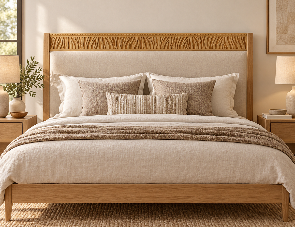 Moldura de madera grabada para mueble MM-137 – Kit de 4 piezas