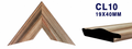 Moldura de madera lisa para marco CL10 – Kit de 4 piezas