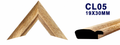 Moldura de madera lisa para marco CL05 – Kit de 4 piezas