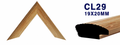 Moldura de madera lisa para marco CL29 – Kit de 4 piezas