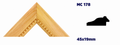 Moldura de madera grabada para marco MC178 – Kit de 4 piezas