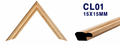 Moldura de madera lisa para marco CL01 – Kit de 4 piezas