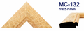 Moldura de madera grabada para marco MC132 – Kit de 4 piezas