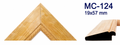 Moldura de madera grabada para marco MC124 – Kit de 4 piezas