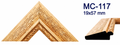 Moldura de madera grabada para marco MC117 – Kit de 4 piezas