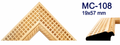 Moldura de madera grabada para marco MC108 – Kit de 4 piezas