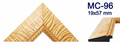 Moldura de madera grabada para marco MC96 – Kit de 4 piezas