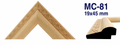 Moldura de madera grabada para marco MC81 – Kit de 4 piezas