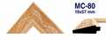 Moldura de madera grabada para marco MC80 – Kit de 4 piezas