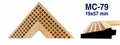 Moldura de madera grabada para marco MC79 – Kit de 4 piezas