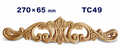 Aplicación decorativa de madera TC49
