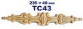 Aplicación decorativa de madera TC43