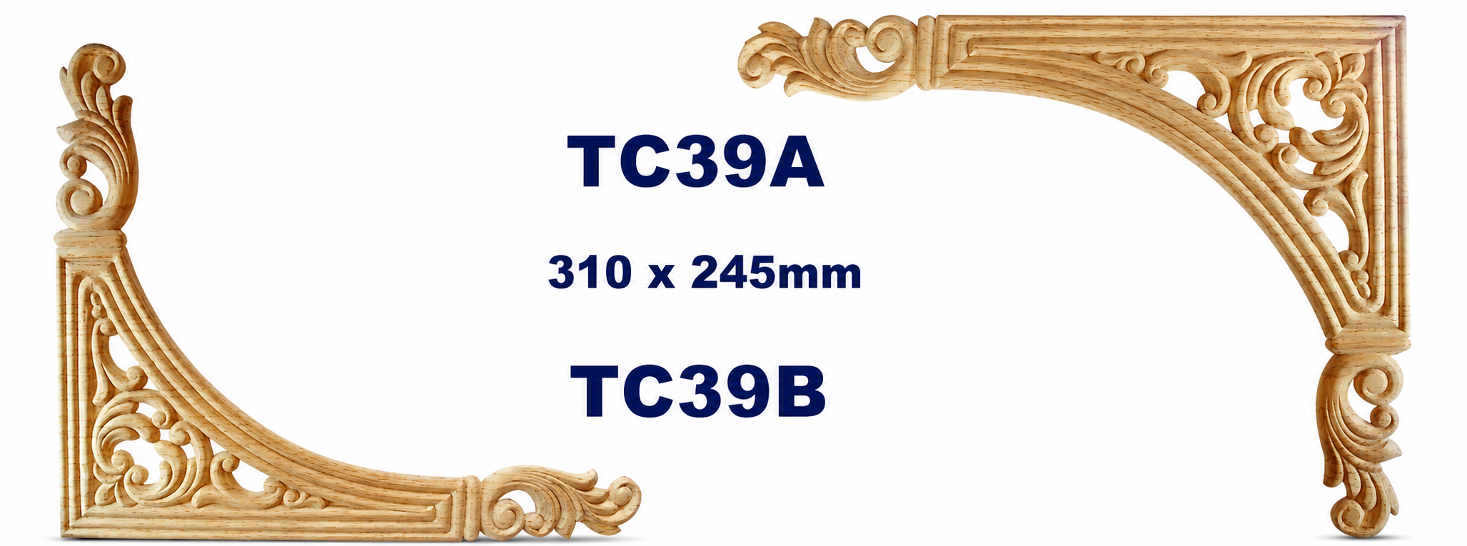 Aplicación decorativa de madera TC39A
