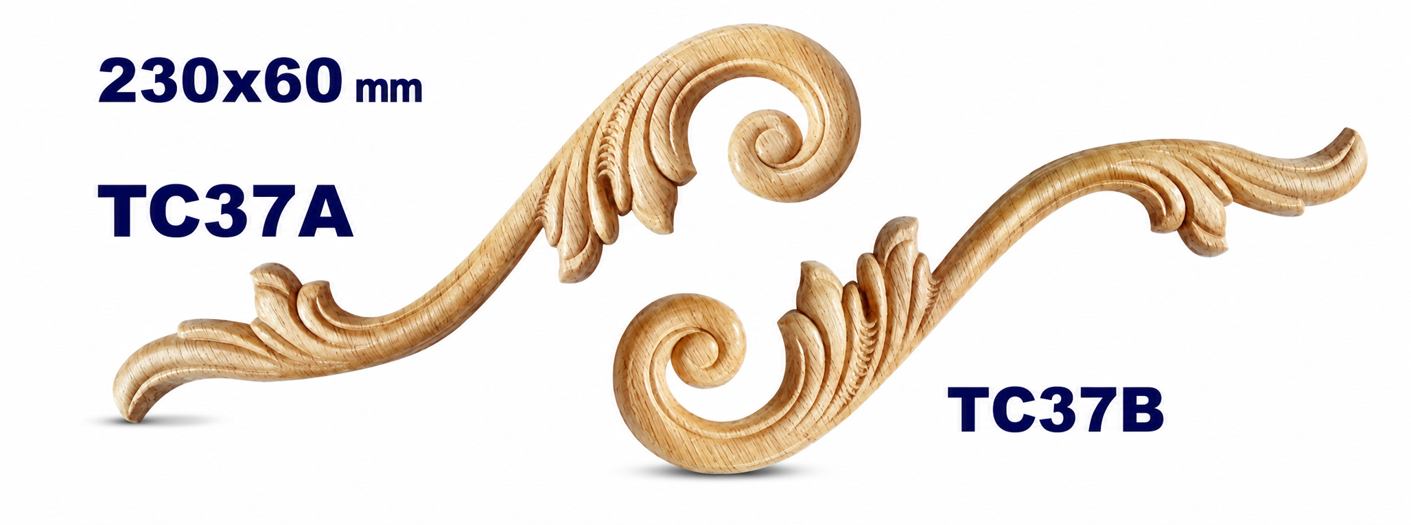 Aplicación decorativa de madera TC37B