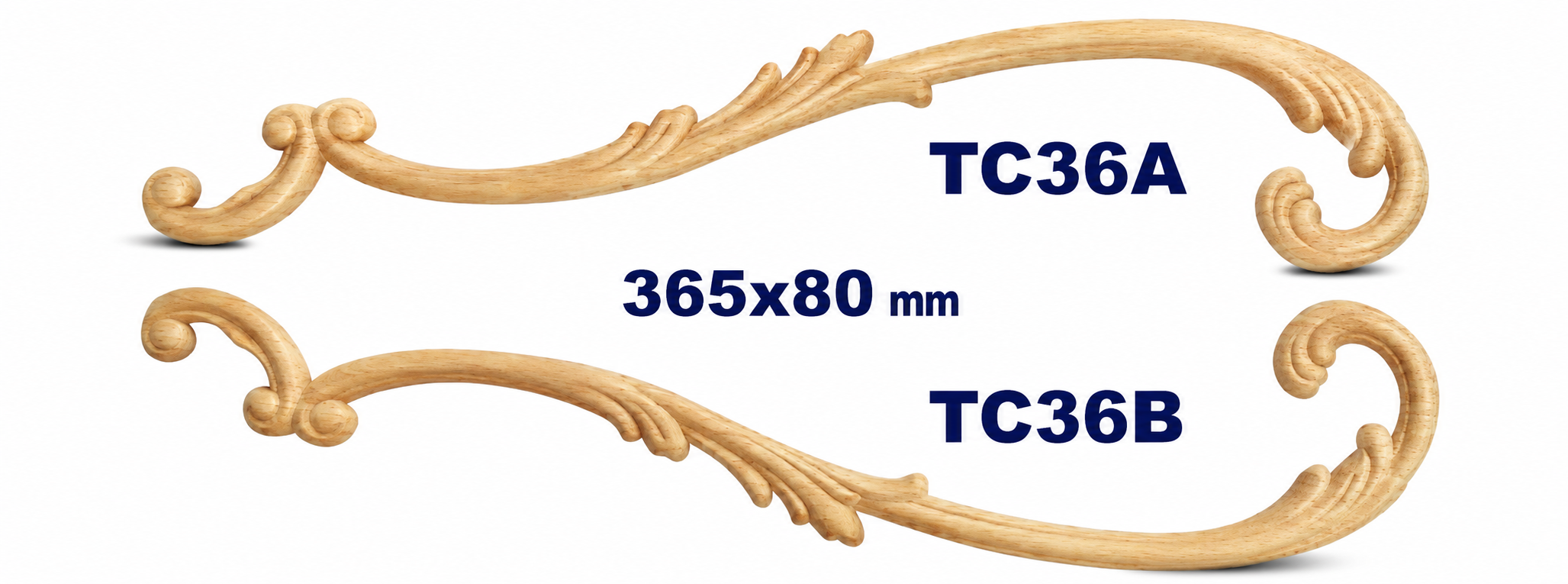 Aplicación decorativa de madera TC36B