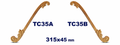 Aplicación decorativa de madera TC35B