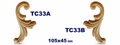 Aplicación decorativa de madera TC33B