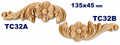 Aplicación decorativa de madera TC32A