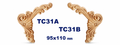 Aplicación decorativa de madera TC31B
