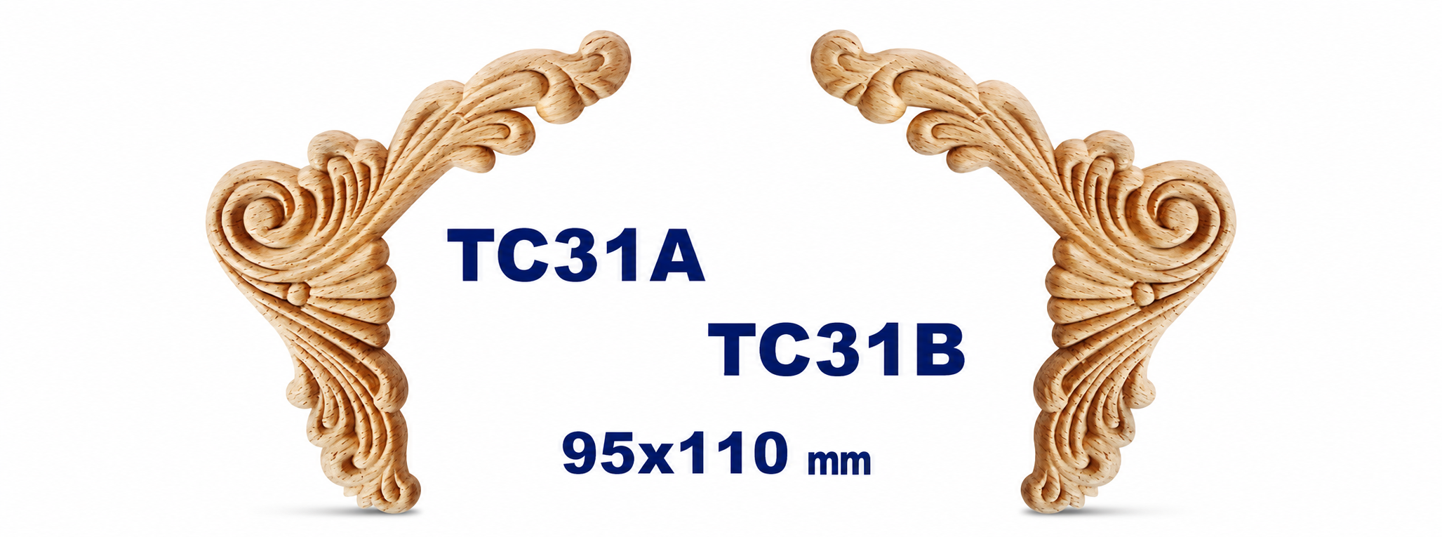 Aplicación decorativa de madera TC31B