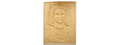 Figura Decorativa del Sagrado Corazón de Jesús en Madera Natural