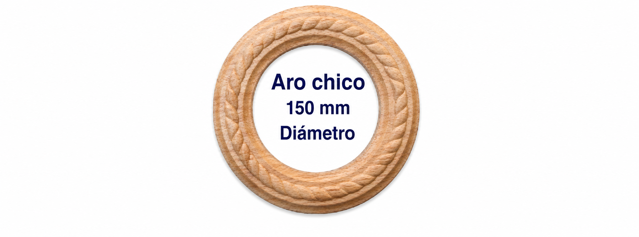 Aro Decorativo Chico en Madera Natural