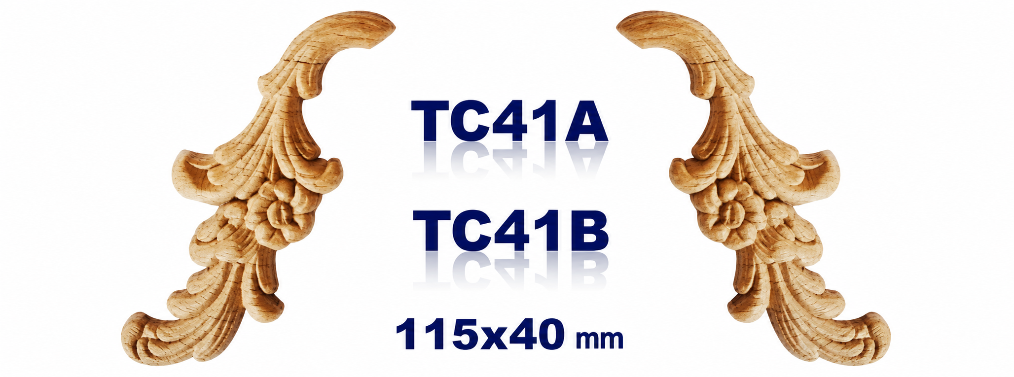 Aplicación decorativa de madera TC41A